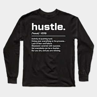 Simply Hustle Mens trendy black tshirt Long Sleeve T-Shirt